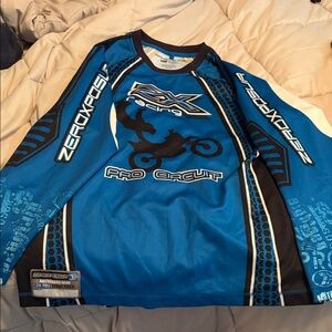 ZeroXposur Blue and Black Racing Jersey